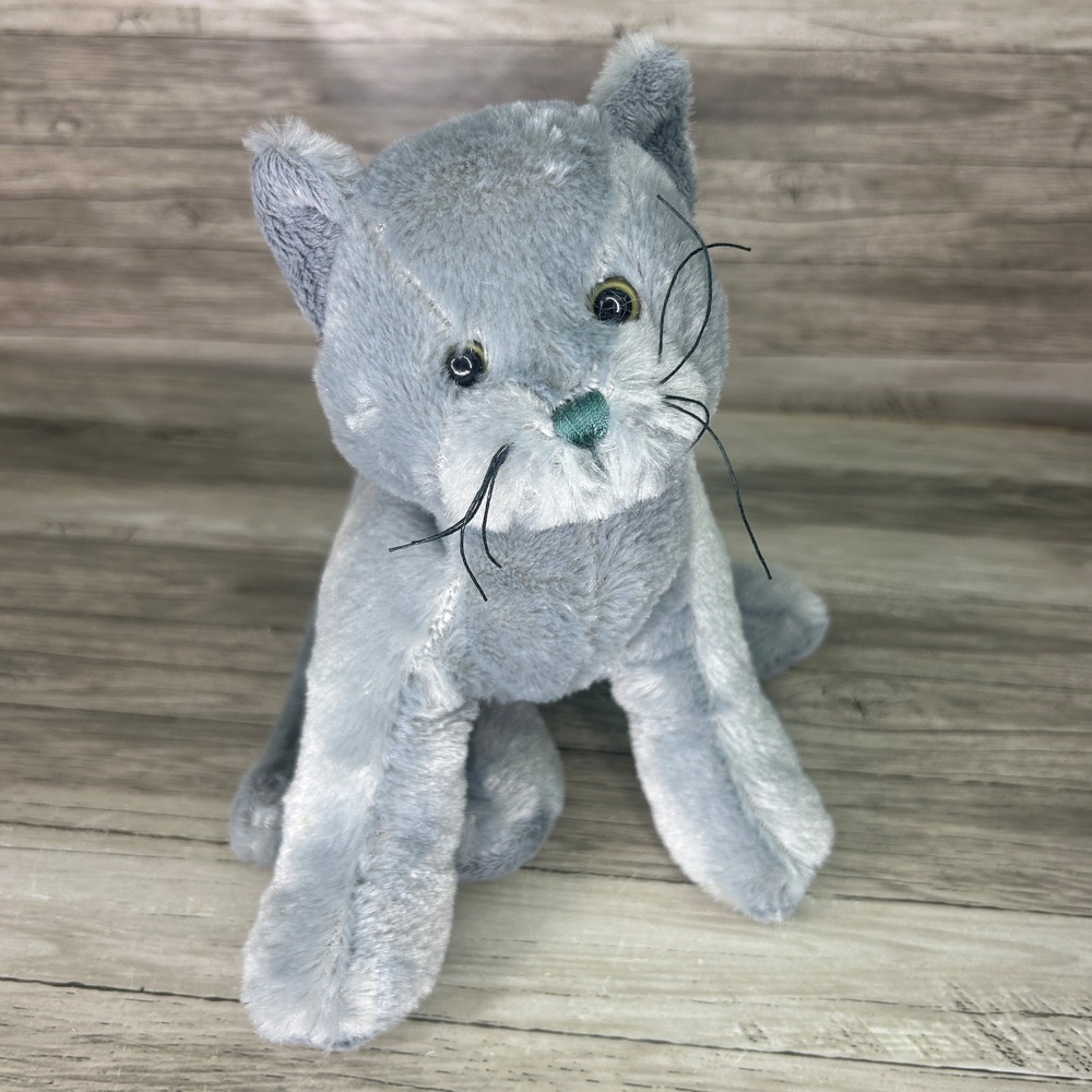 Ganz Webkinz Charcoal Cat HM152 Gray Kitty Plush Stuffed Animal No Code